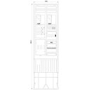 F-Tronic 7160146 Zähleranschlusssäule 2-feldrig...