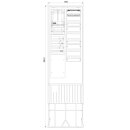 F-Tronic 7160148 Zähleranschlusssäule 2-feldrig...