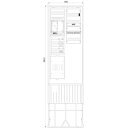 F-Tronic 7160152 Zähleranschlusssäule 2-feldrig...