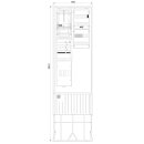 F-Tronic 7160154 Zähleranschlusssäule 2-feldrig...