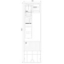 F-Tronic 7160155 Zähleranschlusssäule 2-feldrig...