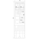F-Tronic 7160159 Zähleranschlusssäule 2-feldrig...
