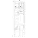 F-Tronic 7160160 Zähleranschlusssäule 2-feldrig...