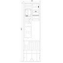 F-Tronic 7160161 Zähleranschlusssäule 2-feldrig...