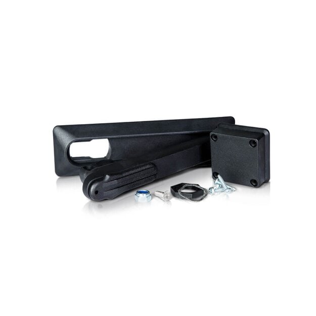 F-Tronic 7160212 Einfachschwenkhebel ZSASBG-1 mit Zylinderabdeckung sw ZSASBG-1