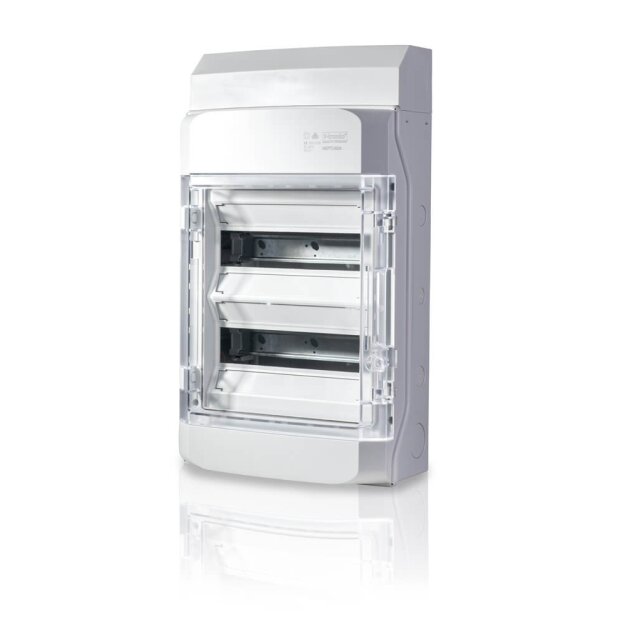 F-Tronic 7270002 AP Feuchtraumverteiler IP65 NEPTUN24 2-reihig mit Belüftungssystem NEPTUN24