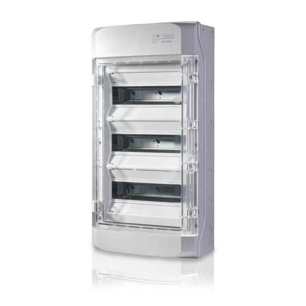 F-Tronic 7270003 AP Feuchtraumverteiler IP65 NEPTUN36 3-reihig mit Belüftungssystem NEPTUN36