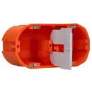 F-Tronic 7350062 HW Gerätedose massiv HW20 2-fach 2x Ø 68mm t=60mm