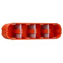 F-Tronic 7350064 HW Gerätedose massiv HW40 4-fach 4x...