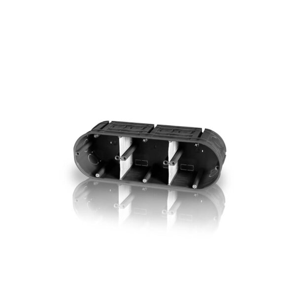 F-Tronic 7310103 UP Gerätedose massiv UP30 3-fach t=63mm UP30