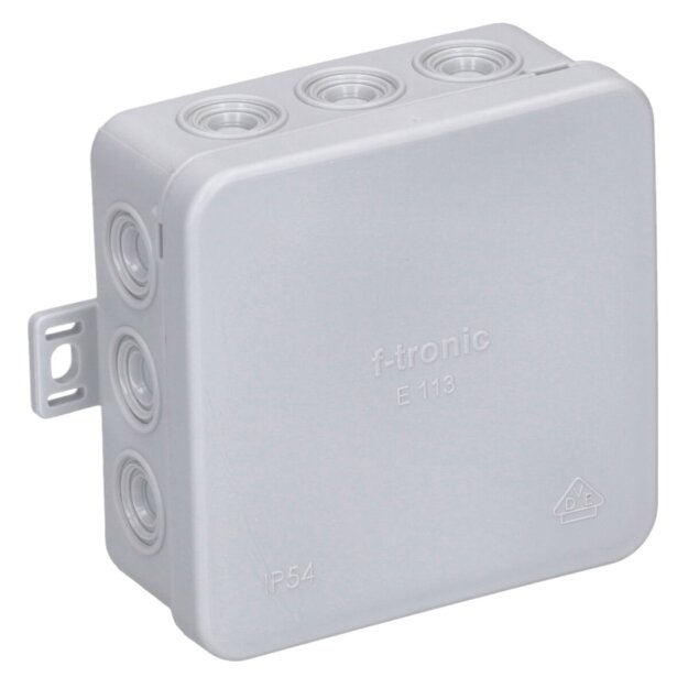 F-Tronic 7340038 FR Abzweigkasten E113 85x85x40mm IP54 grau