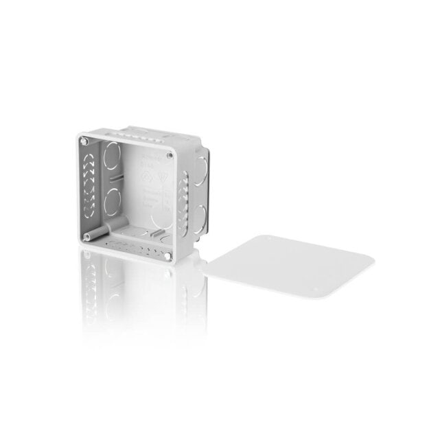 F-Tronic 7310060 UP Abzweigkasten E140 80x80x50mm gr inkl. Deckel E140