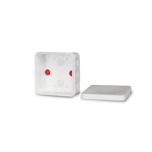 F-Tronic 7340160 FR Abzweigkasten E1210ws 80x80x37mm IP55 ws/ws ohne Laschen mit Durchstoßmembran E1210ws