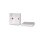 F-Tronic 7340160 FR Abzweigkasten E1210ws 80x80x37mm IP55 ws/ws ohne Laschen mit Durchstoßmembran E1210ws