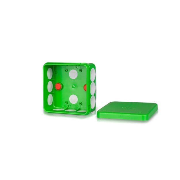 F-Tronic 7340167 FR Abzweigkasten E1210gn 80x80x37mm IP55 gn/gr ohne Laschen mit Durchstoßmembran E1210gn