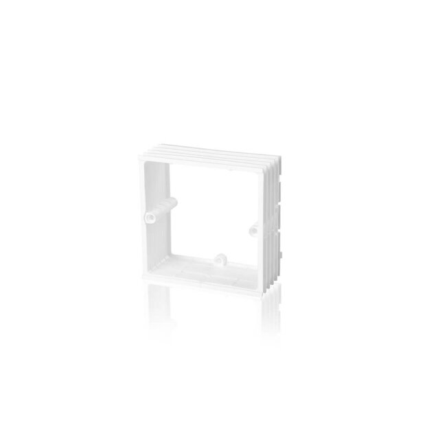 F-Tronic 7390089 Putzausgleich PAQ quadratisch für HW+UP Gerätedosen massiv PAQ