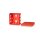 F-Tronic 7340166 FR Abzweigkasten E1210rt 80x80x37mm IP55 rt/gr ohne Laschen mit Durchstoßmembran E1210rt