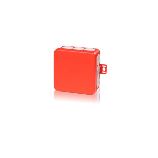 F-Tronic 7340163 FR Abzweigkasten E1200rt 80x80x37mm IP55 rt/gr mit Durchstoßmembran E1200rt