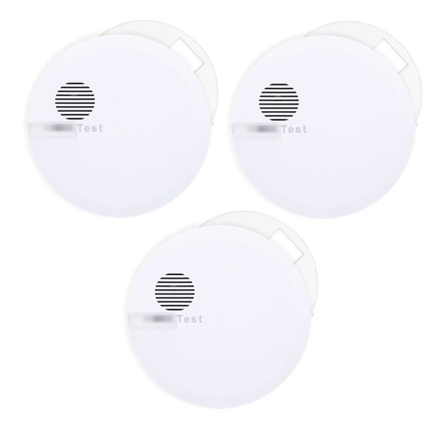 Hekatron Genius Plus X Edition Funk-Rauchwarnmelder mit Klebepad 3er Pack