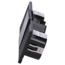 Jung Smart Radio DAB Bluetooth Komplett-Set Schwarz mit 2 Lautsprechern und 3-fach Rahmen LS983SW