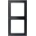 Jung Smart Radio DAB Bluetooth Komplett-Set Schwarz mit Lautsprecher und 2-fach Rahmen LS982SW