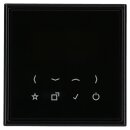 Jung Smart Radio DAB Bluetooth Komplett-Set Schwarz mit 1-fach Rahmen LS981SW