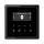 Jung Smart Radio DAB Bluetooth Komplett-Set Schwarz mit 1-fach Rahmen LS981SW