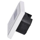 Jung Smart Radio DAB Bluetooth Komplett-Set Weiß mit 1-fach Rahmen LS981WW