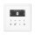 Jung Smart Radio DAB Bluetooth Komplett-Set Weiß mit 1-fach Rahmen LS981WW