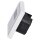 Jung Smart Radio DAB Bluetooth Komplett-Set Weiß mit 1-fach Rahmen LS981WW
