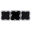 Jung DABA2BTSW Smart Radio DAB+ mit Bluetooth - Set mit 2 Lautsprechern Stereo Schwarz