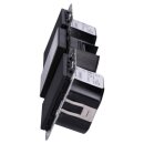 Jung DABA2BTSW Smart Radio DAB+ mit Bluetooth - Set mit 2 Lautsprechern Stereo Schwarz