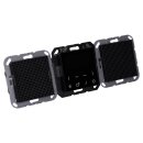 Jung DABA2BTSW Smart Radio DAB+ mit Bluetooth - Set mit 2 Lautsprechern Stereo Schwarz