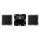 Jung DABA2BTSW Smart Radio DAB+ mit Bluetooth - Set mit 2 Lautsprechern Stereo Schwarz