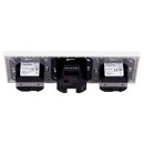 Jung Smart Radio DAB Bluetooth Komplett-Set Weiß mit 2 Lautsprechern und 3-fach Rahmen A5583BFWW