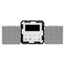 Jung Smart Radio DAB Bluetooth Komplett-Set Weiß mit 2 Lautsprechern und 3-fach Rahmen A5583BFWW