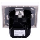Jung SCHUKO USB-Steckdose Typ C Komplett-Set Serie A: Steckdose A152018CWW und 1-fach Rahmen A5581BFWW Alpinweiß