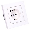 Jung SCHUKO USB-Steckdose Typ C Komplett-Set Serie A: Steckdose A152018CWW und 1-fach Rahmen A5581BFWW Alpinweiß