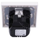 Jung SCHUKO USB-Steckdose Typ AC Komplett-Set Serie A: Steckdose A152015CAWW und 1-fach Rahmen A5581BFWW Alpinweiß