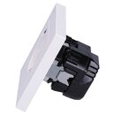 Jung SCHUKO USB-Steckdose Typ AC Komplett-Set Serie A: 2x Steckdose A152015CAWW und 2x 1-fach Rahmen A5581BFWW Alpinweiß