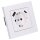 Jung SCHUKO USB-Steckdose Typ AC Komplett-Set Serie A: 2x Steckdose A152015CAWW und 2x 1-fach Rahmen A5581BFWW Alpinweiß