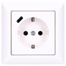 Jung SCHUKO USB-Steckdose Typ C Komplett-Set Serie AS: 2x...