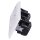 Jung SCHUKO USB-Steckdose Typ AC Komplett-Set Serie AS: 2x Steckdose A152015CAWW und 2-fach Rahmen AS582WW Alpinweiß