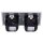 Jung SCHUKO USB-Steckdose Typ AC Komplett-Set Serie AS: 2x Steckdose A152015CAWW und 2-fach Rahmen AS582WW Alpinweiß
