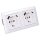 Jung SCHUKO USB-Steckdose Typ AC Komplett-Set Serie AS: 2x Steckdose A152015CAWW und 2-fach Rahmen AS582WW Alpinweiß