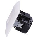 Jung SCHUKO USB-Steckdose Typ AC Komplett-Set Serie AS: 2x Steckdose A152015CAWW und 2x 1-fach Rahmen AS581WW Alpinweiß