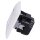 Jung SCHUKO USB-Steckdose Typ AC Komplett-Set Serie AS: 2x Steckdose A152015CAWW und 2x 1-fach Rahmen AS581WW Alpinweiß