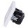 Jung SCHUKO USB-Steckdose Typ C Komplett-Set Serie LS: Steckdose LS152018CWW und 1-fach Rahmen LS981WW Alpinweiß