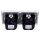 Jung SCHUKO USB-Steckdose Typ C Komplett-Set Serie LS: 2x Steckdose LS152018CWW und 2-fach Rahmen LS982WW Alpinweiß