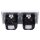 Jung SCHUKO USB-Steckdose Typ AC Komplett-Set Serie LS: 2x Steckdose LS152015CAWW und 2-fach Rahmen LS982WW Alpinweiß